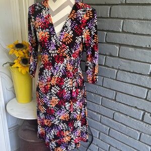 Emma & Michele Multicolor Long Sleeve Dress
